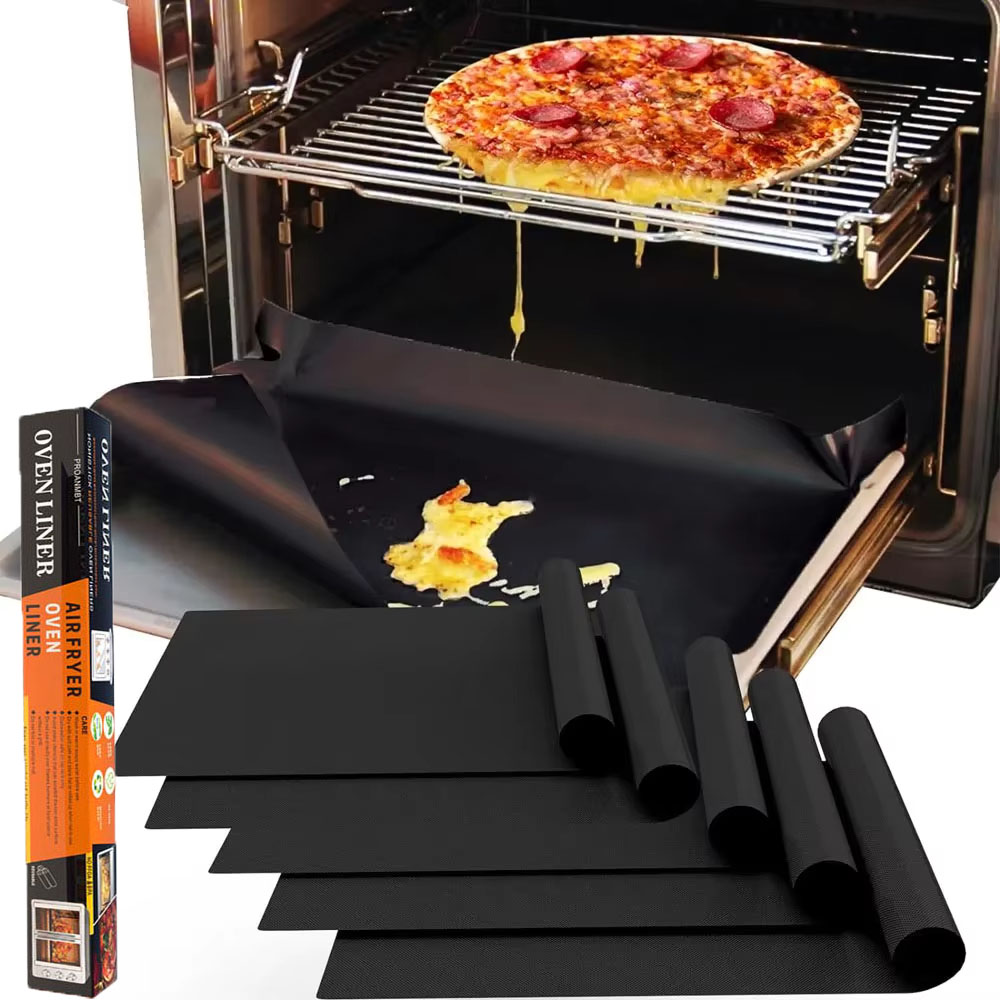 Camping Cooking Mat - BBQ Mats Oven Bottom Liners Reusable