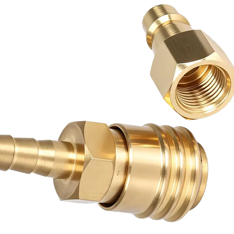 Camping Cooking Propane - 8mm Brass LPG Gas Quick Release