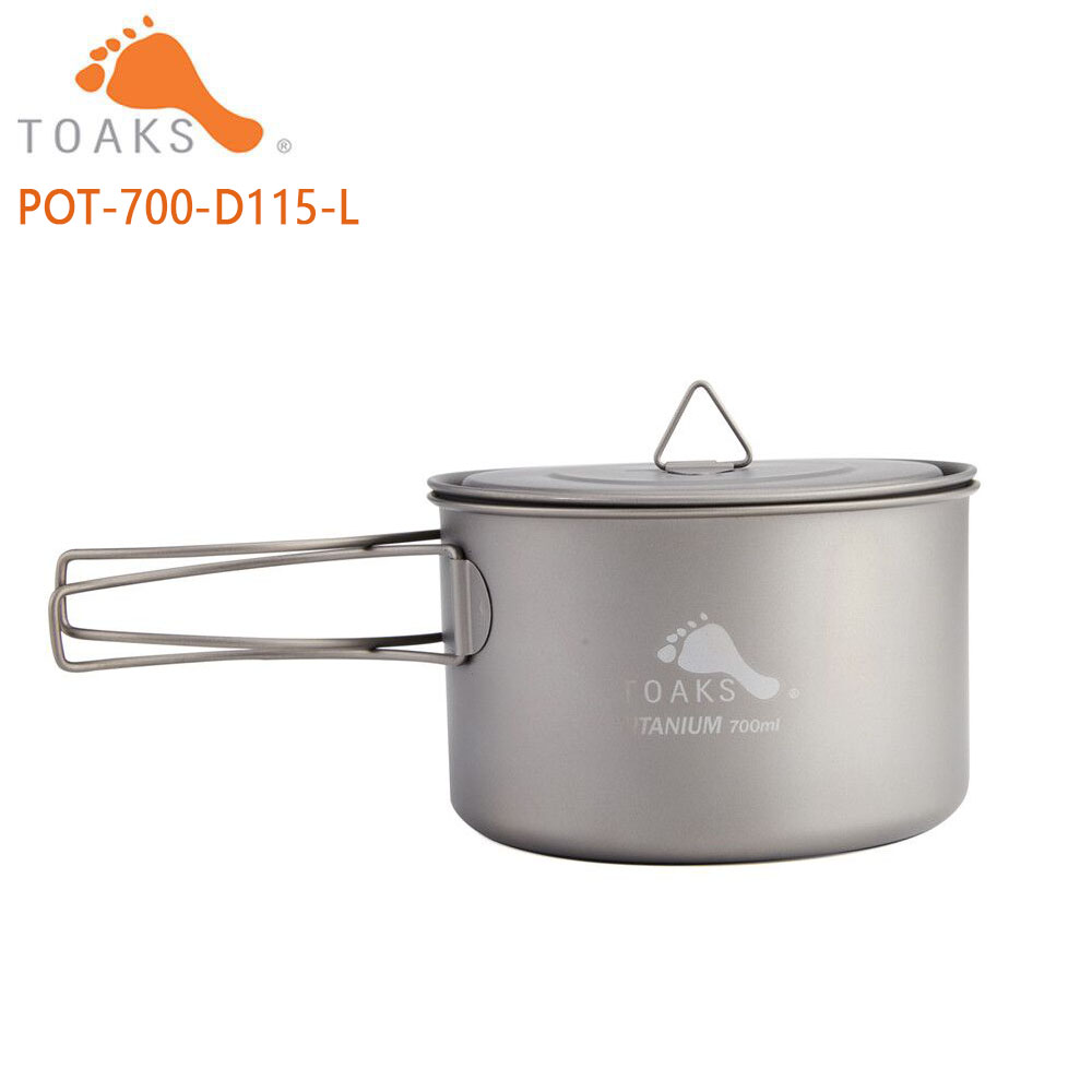 Camping Cooking Utilities - TOAKS Pure Titanium Camping Cookware Outdoor