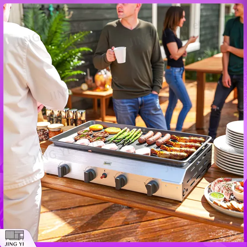 Camping Cooking Roll - Gas Grill BBQ Grill with Non-Stick