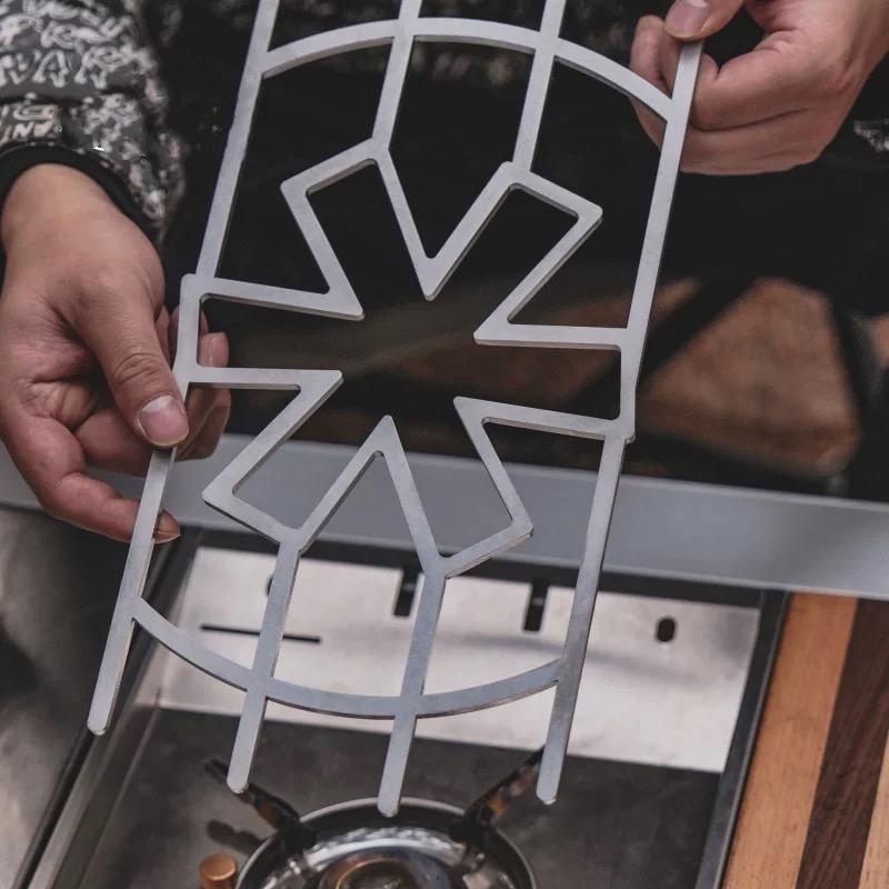 Camping Cooking Cover - Outdoor Camping Stove Frame Windproof Stove