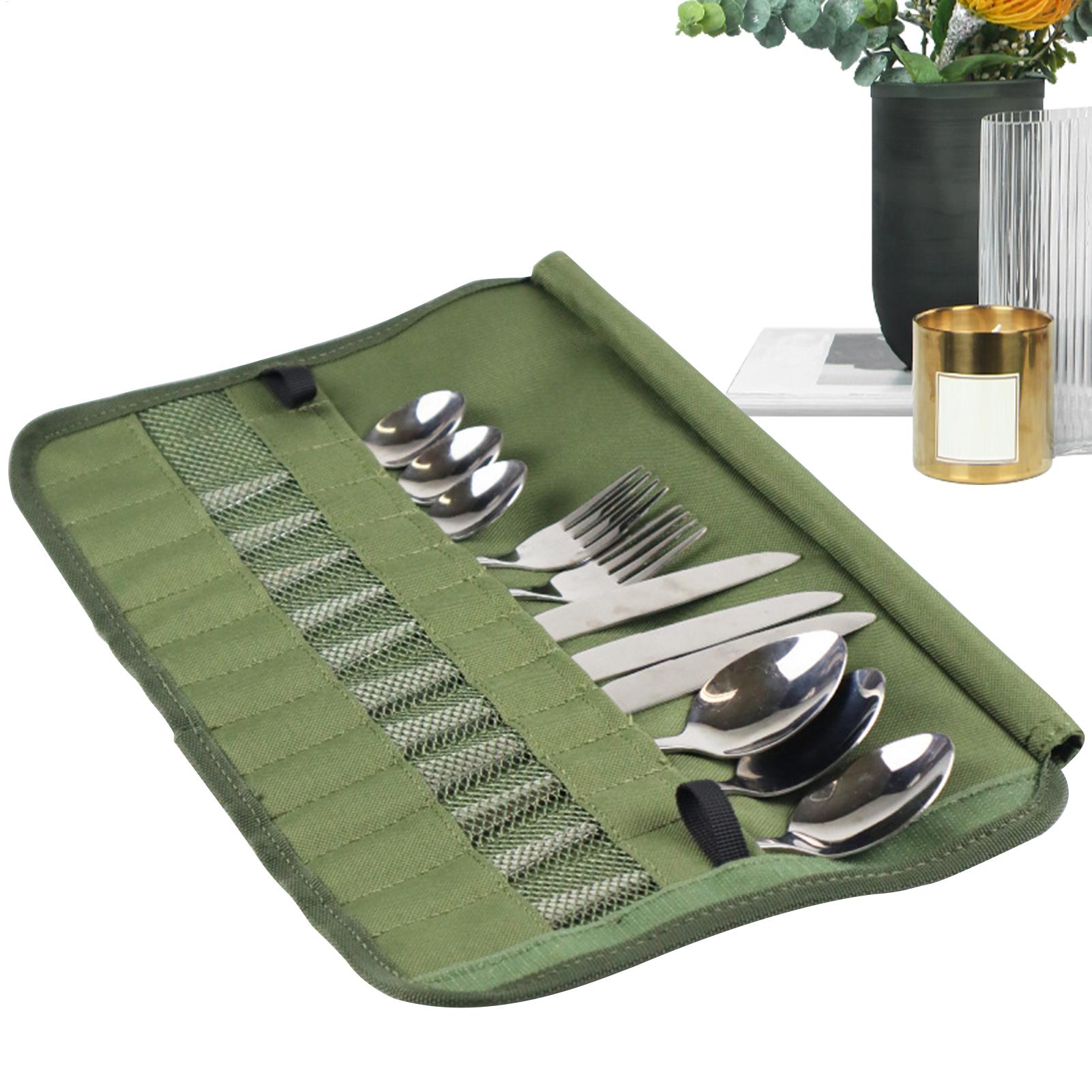 Camping Cooking Roll - Camping Tableware Roll Bag Camping Travel