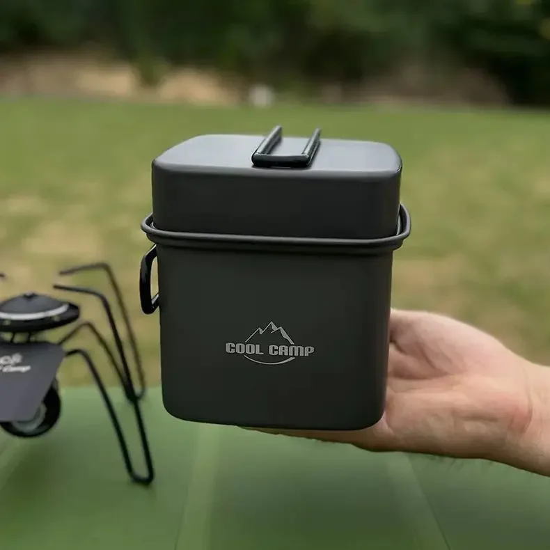 Outdoor Camping Square Pot Fol - Camping Cooking Frying Pan 评论和价格