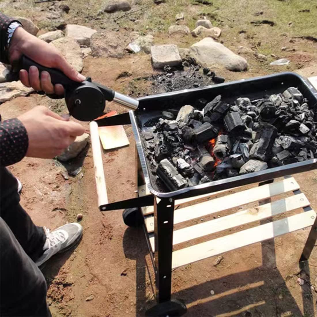 Outdoor Cooking Barbecue Blowe - Camping Cooking Roll 评论和价格