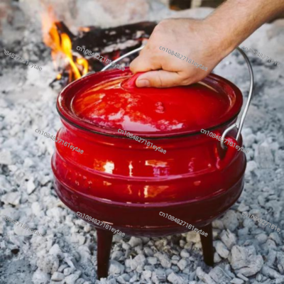 Brand New Stocked Enamel Cast  - Camping Cooking Cast Iron 评论和价格