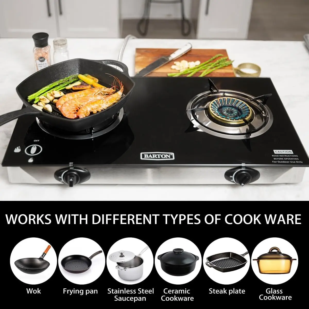 2 Burner Propane Gas Stove, 25 - Camping Cooking Propane 评论和价格