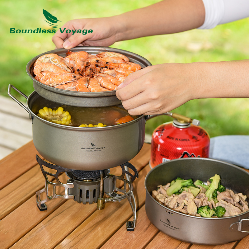 Boundless Voyage Titanium Stea - Camping Cooking Frying Pan 评论和价格
