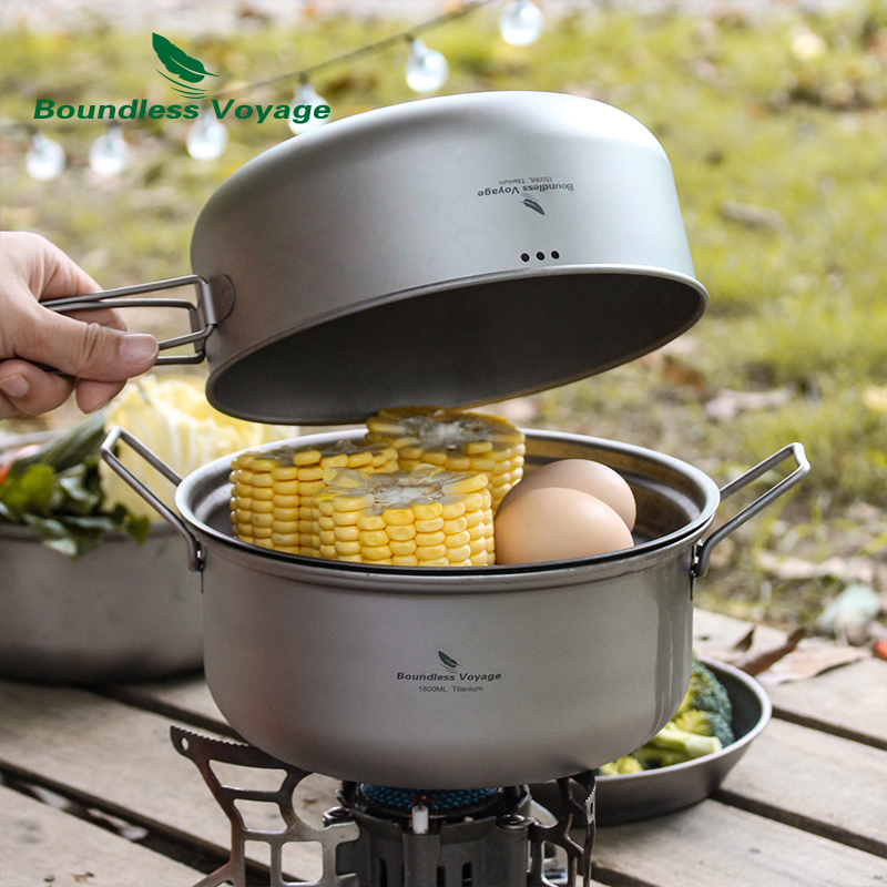 Boundless Voyage Titanium Stea - Camping Cooking Frying Pan 评论和价格
