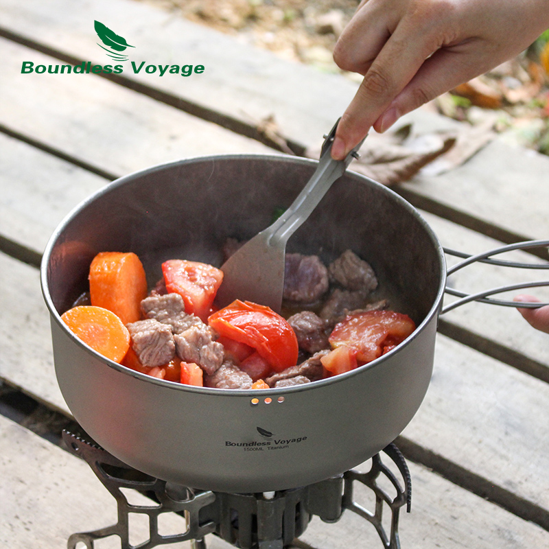 Boundless Voyage Titanium Stea - Camping Cooking Frying Pan 评论和价格