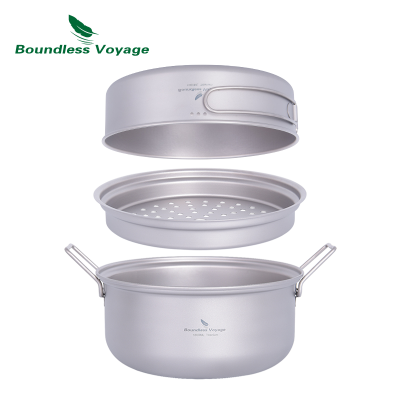 Boundless Voyage Titanium Stea - Camping Cooking Frying Pan 评论和价格