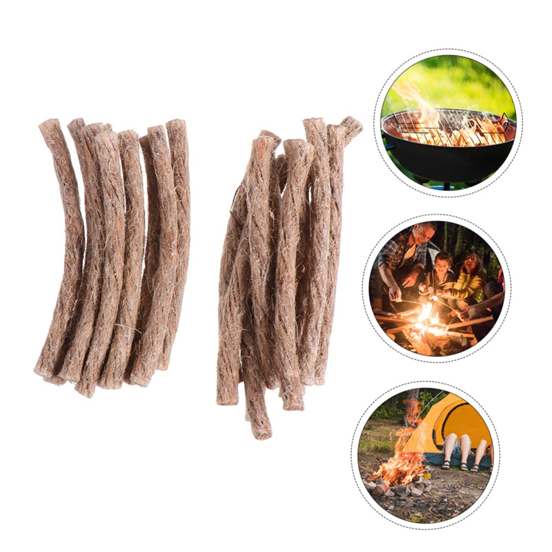 12/24Pcs Survival Wick Hemp Co - Camping Cooking Wood Stove 评论和价格