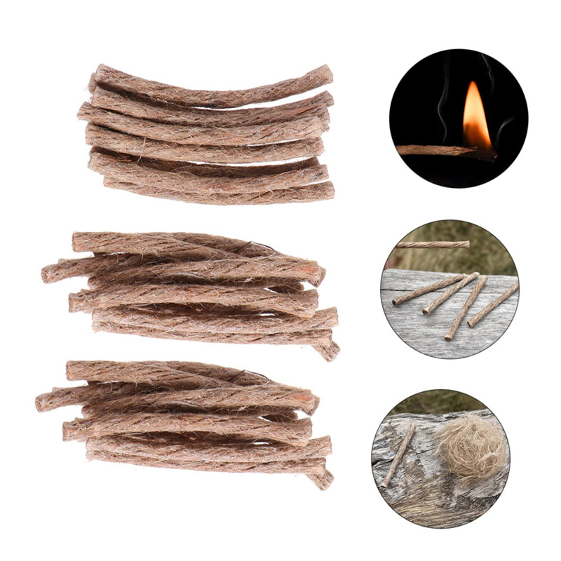 12/24Pcs Survival Wick Hemp Co - Camping Cooking Wood Stove 评论和价格