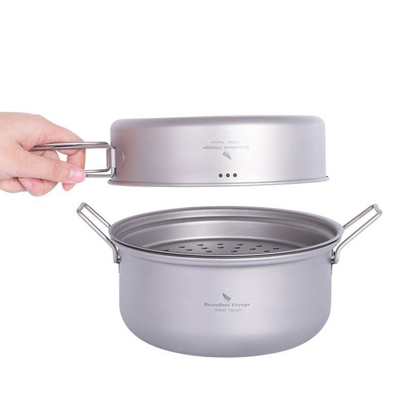 Boundless Voyage Titanium Stea - Camping Cooking Frying Pan 评论和价格