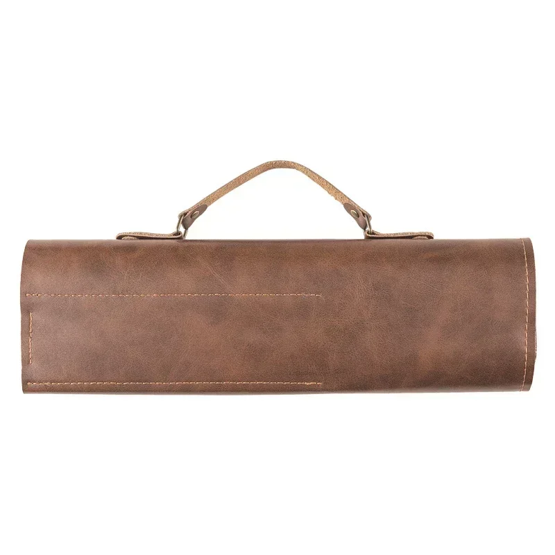 Leather Chef Knife Bag Portabl - Camping Cooking Roll 评论和价格