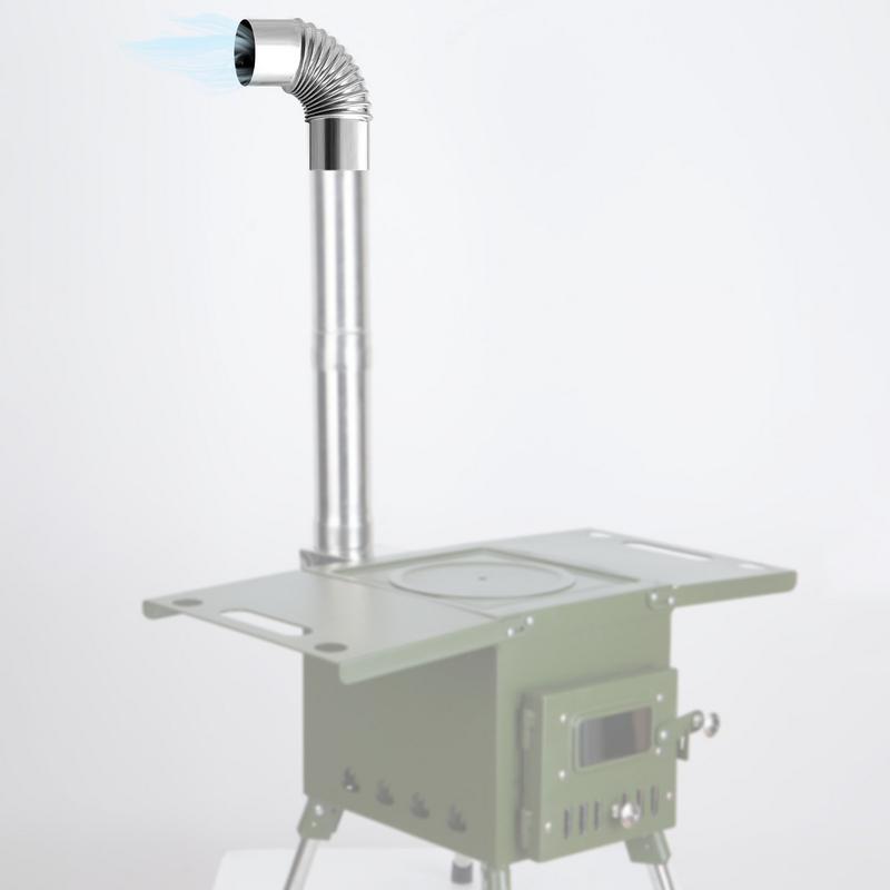 60/75mm Stainless Steel 90 Deg - Camping Cooking Wood Stove 评论和价格