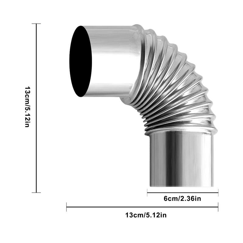 60/75mm Stainless Steel 90 Deg - Camping Cooking Wood Stove 评论和价格
