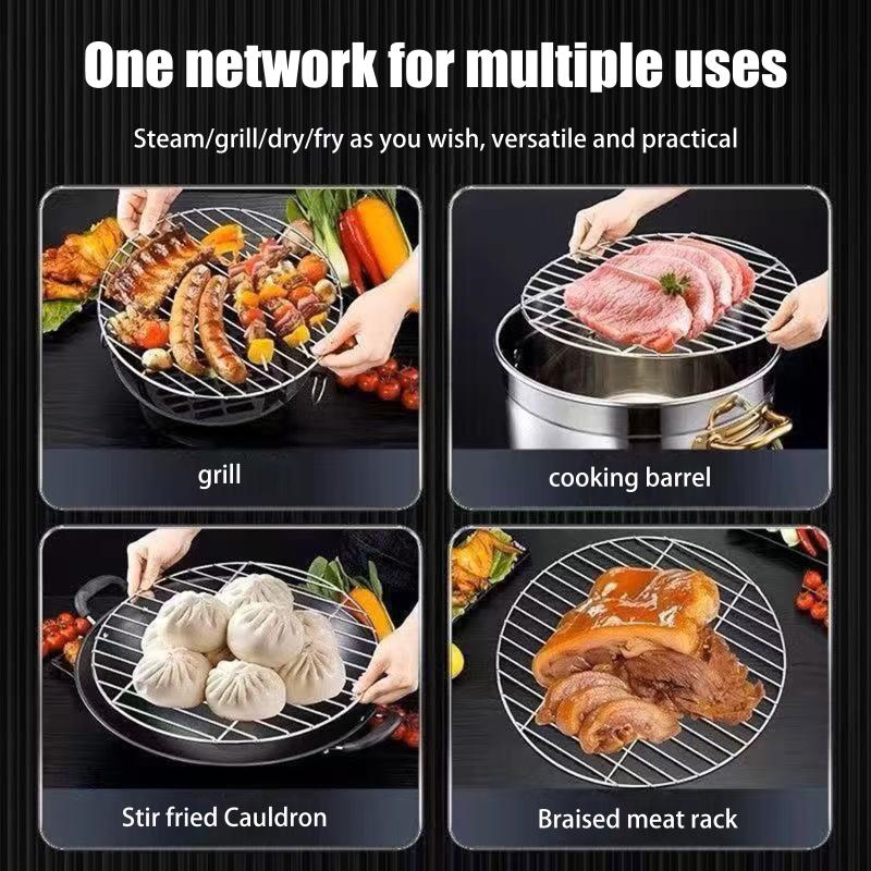 1Pc Stainless Steel Round BBQ  - Camping Cooking Mat 评论和价格