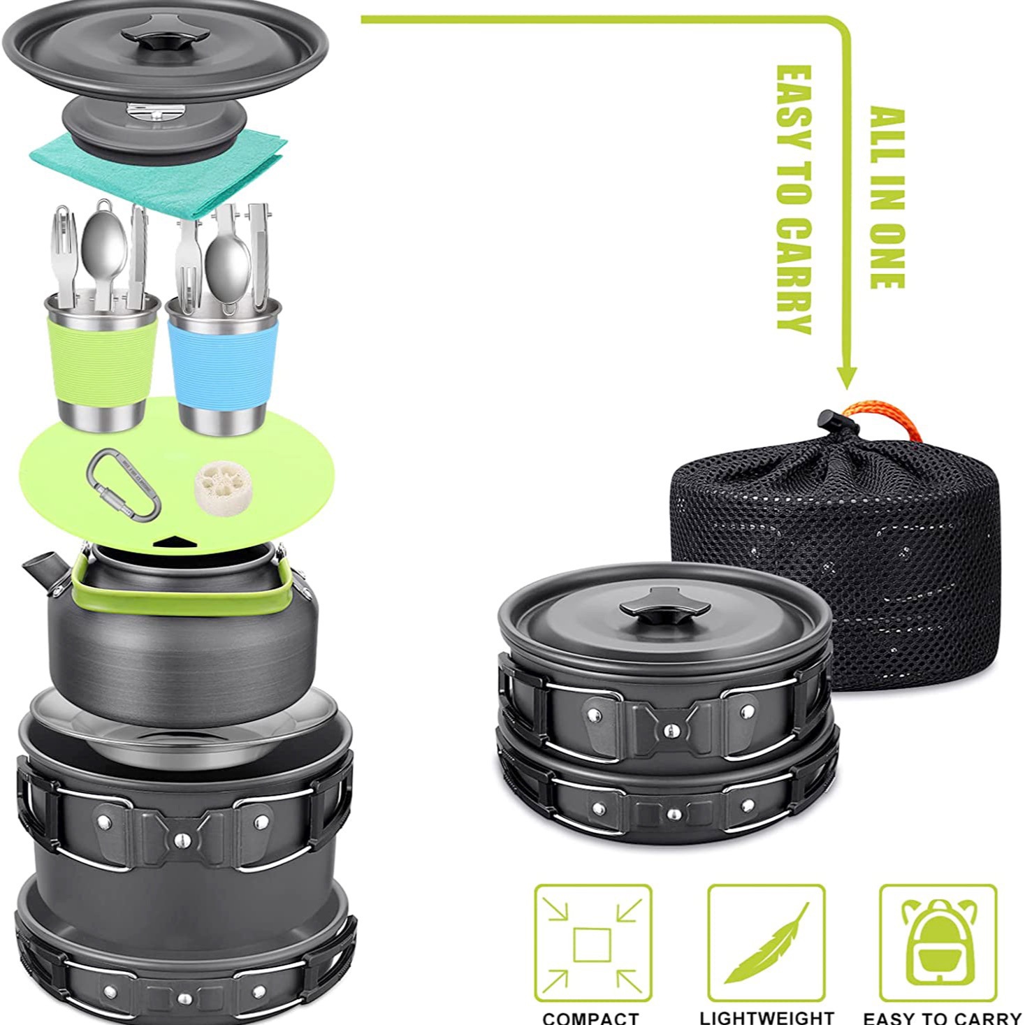 Complete 2-3 Person Camping Co - Camping Cooking Cover 评论和价格
