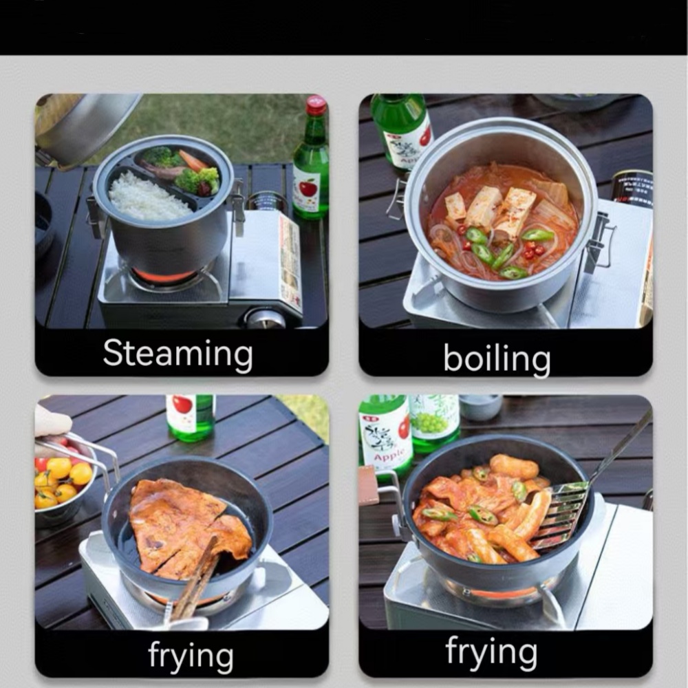 Outdoor Camping Micro Pressure - Camping Cooking Frying Pan 评论和价格