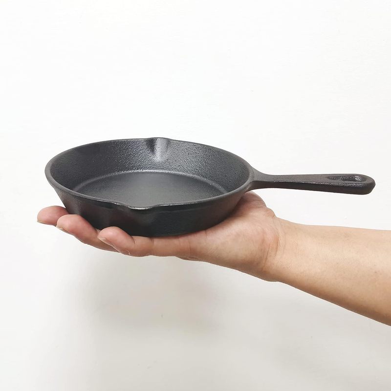 6 Inch Cast Iron Skillet, Fryi - Camping Cooking Cast Iron 评论和价格