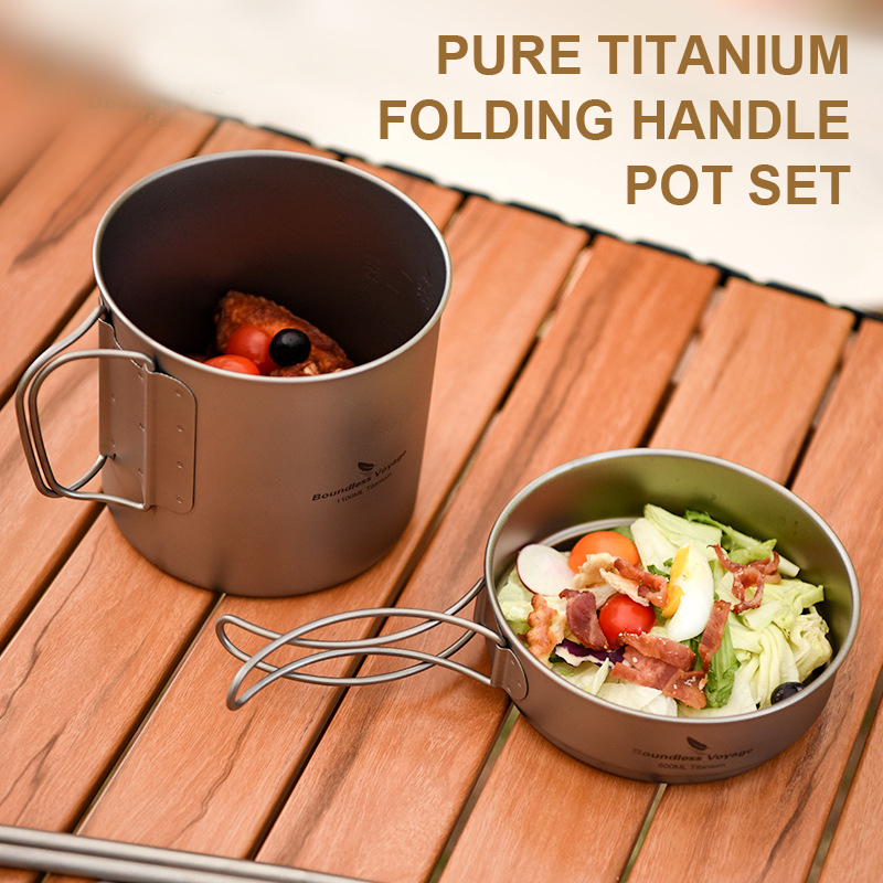 Pure Titanium Folding Handle P - Camping Cooking Frying Pan 评论和价格