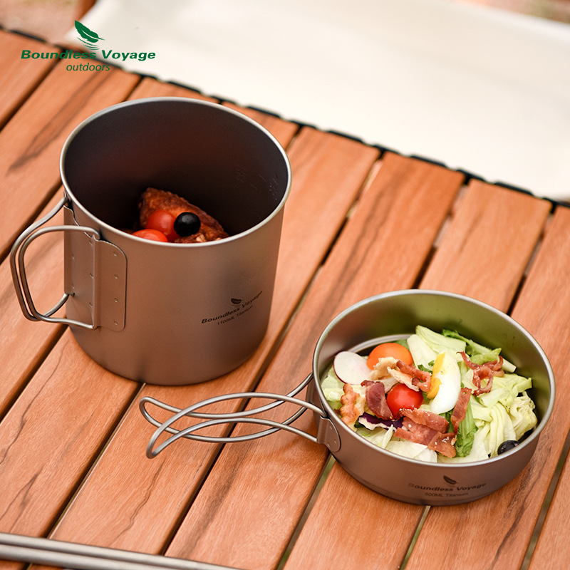 Pure Titanium Folding Handle P - Camping Cooking Frying Pan 评论和价格