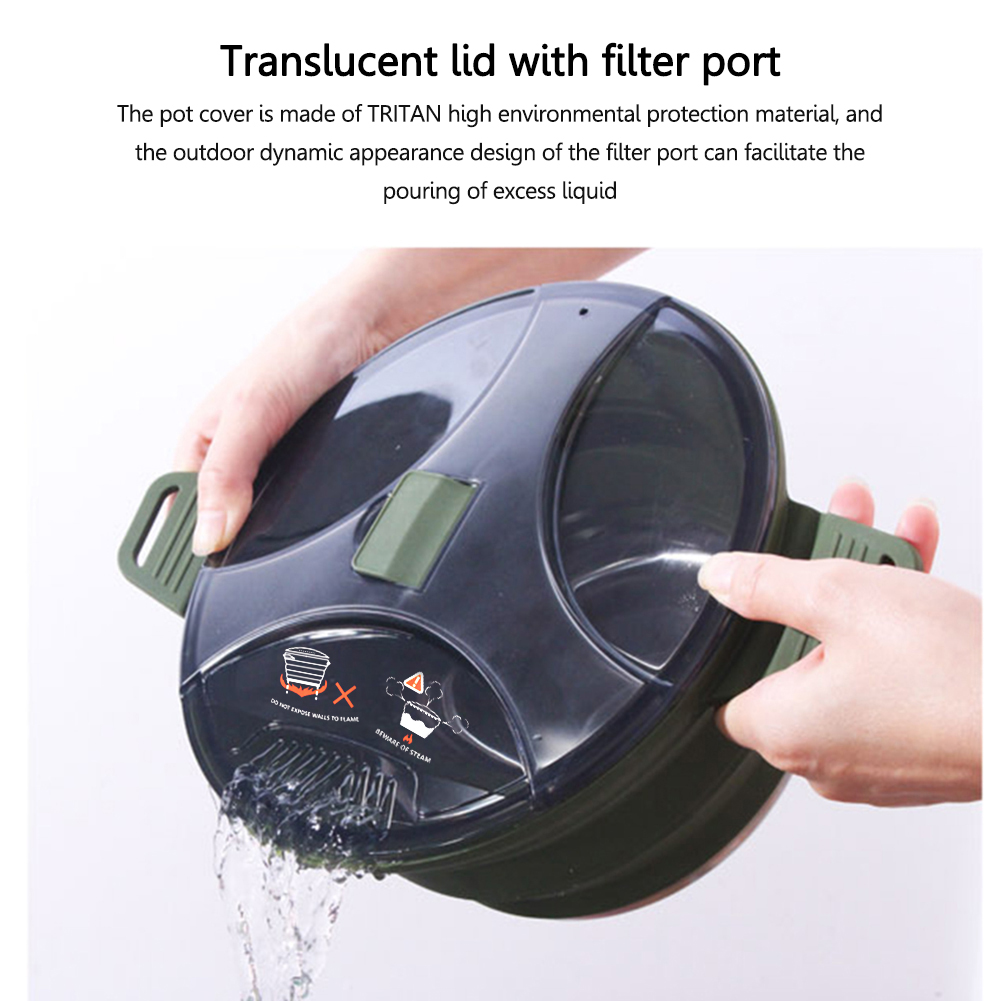 2.5L Silicone Folding Kettle C - Camping Cooking Utilities 评论和价格