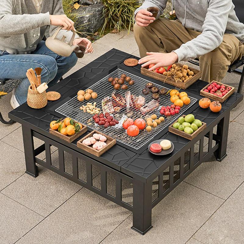 Camping Firewood Stove Square  - Camping Cooking Wood Stove 评论和价格