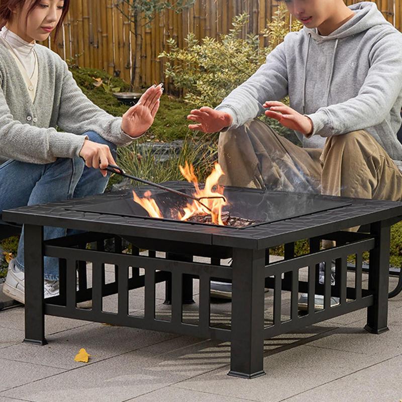Camping Firewood Stove Square  - Camping Cooking Wood Stove 评论和价格