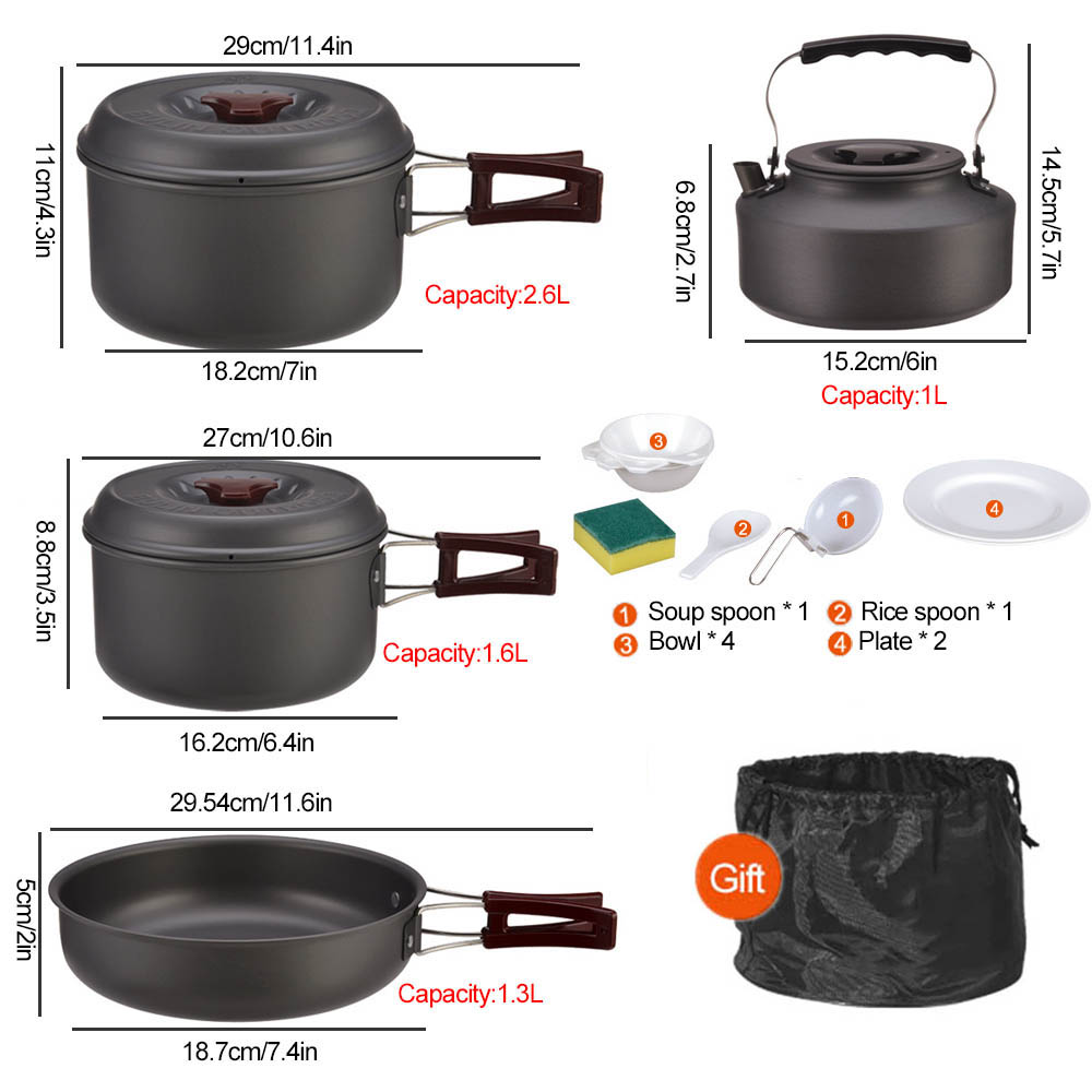 Outdoor cooking 3-4 person pic - Camping Cooking Frying Pan 评论和价格
