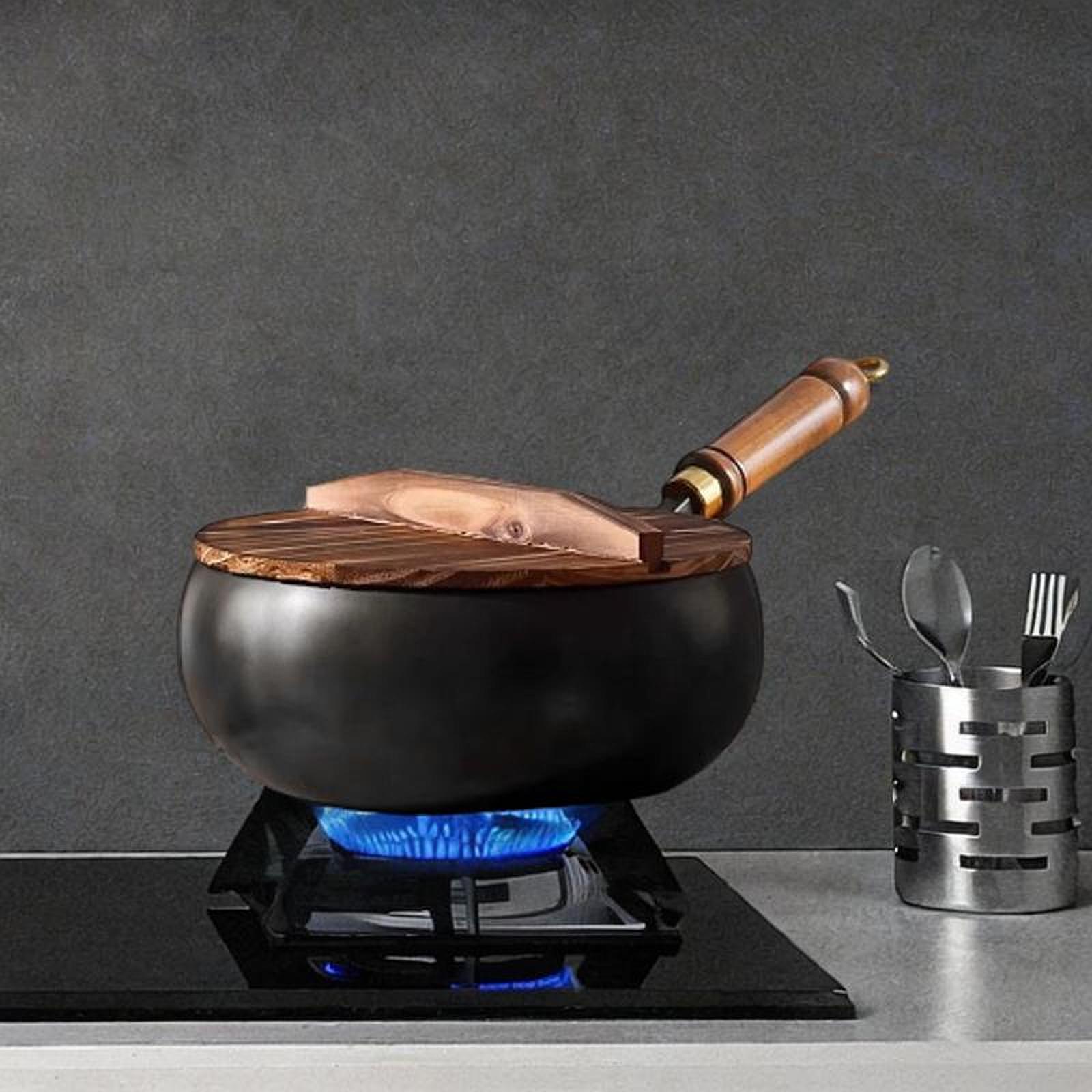 Non Coated Wok Chinese Wok Woo - Camping Cooking Cast Iron 评论和价格