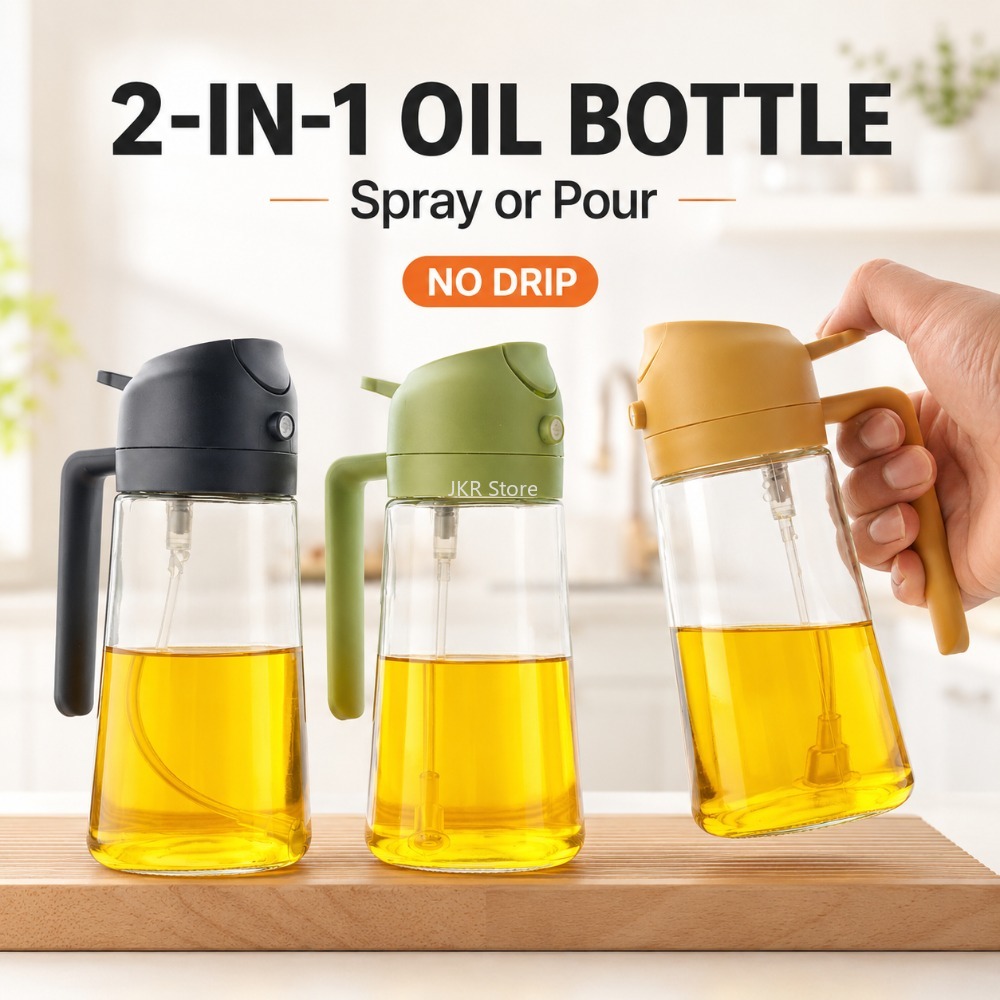 2 in 1 Olive Oil Sprayer Dispe - Camping With Cooking 评论和价格