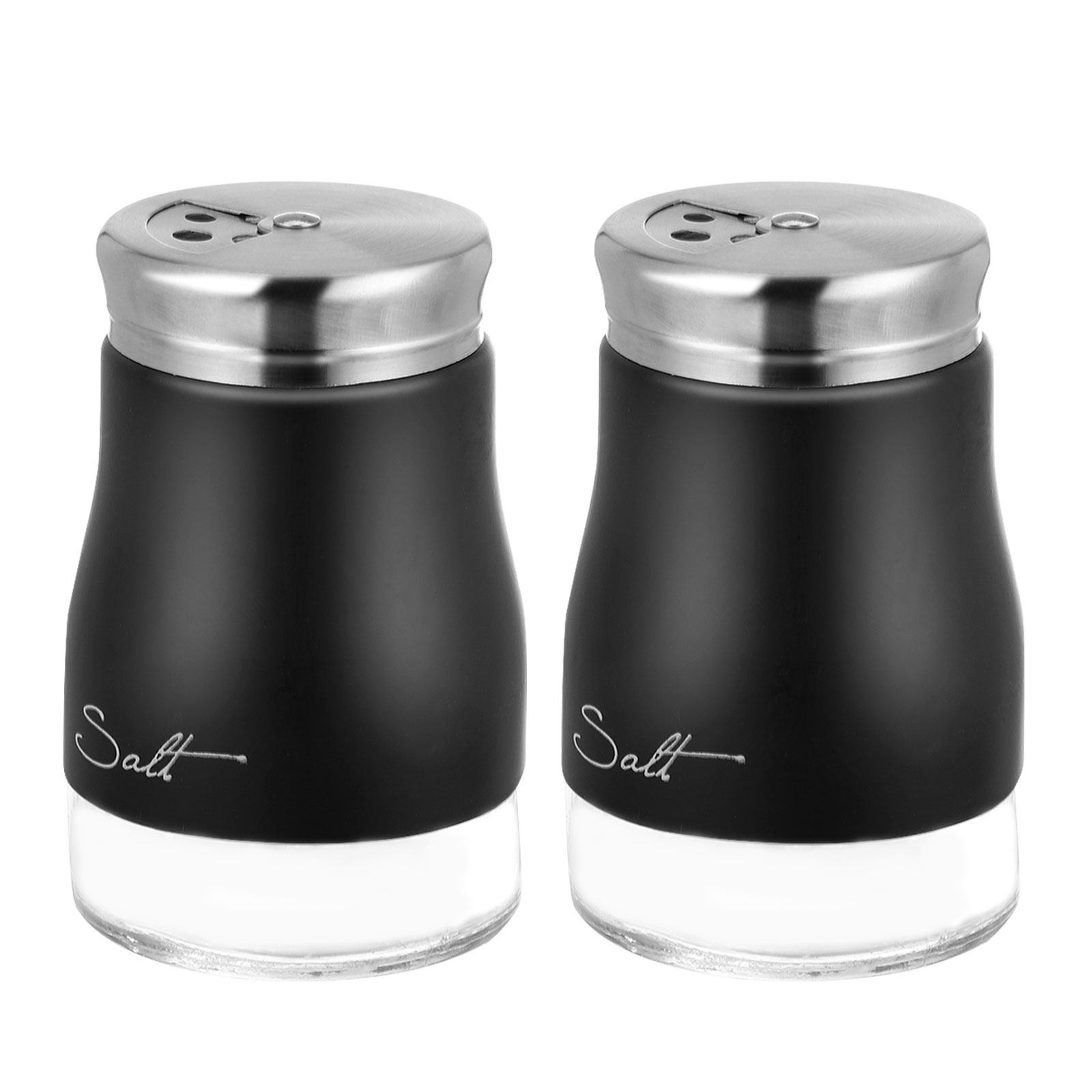 2Pcs Glass Salt Shaker Set Sta - Camping With Cooking 评论和价格