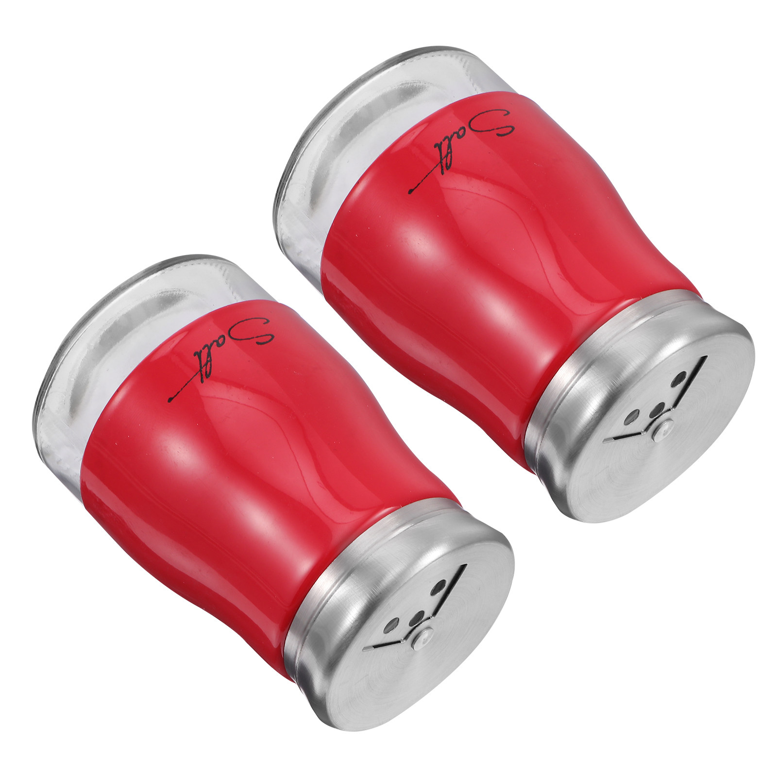 2Pcs Glass Salt Shaker Set Sta - Camping With Cooking 评论和价格