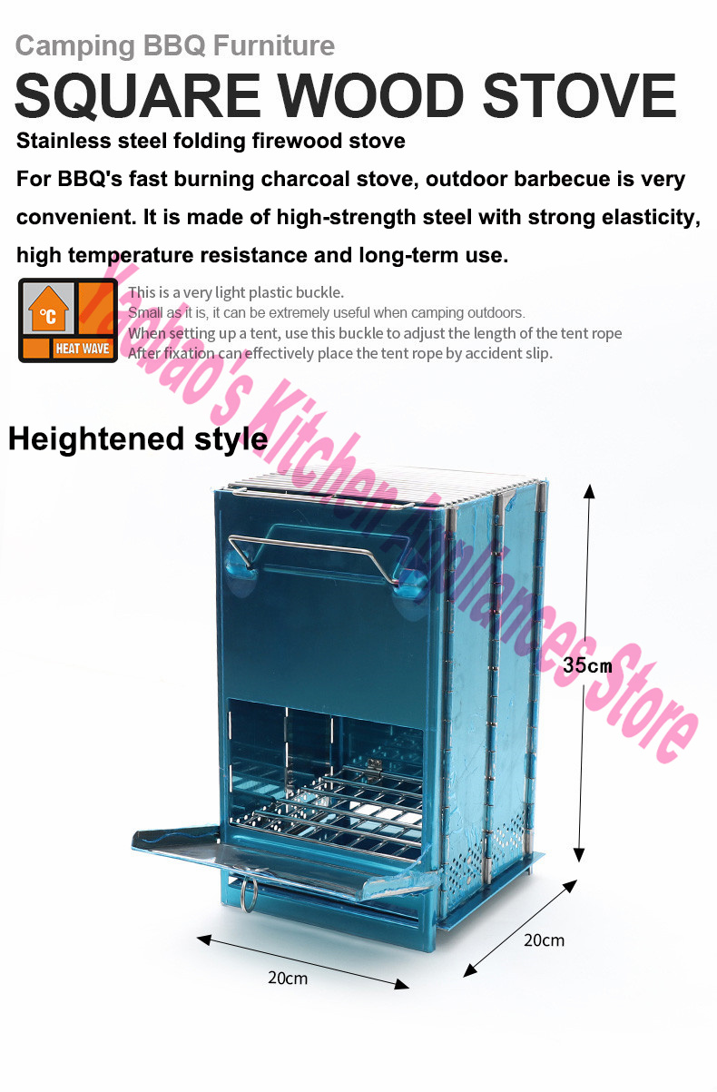 Wood Stove Outdoor Camping Equ - Camping Cooking Wood Stove 评论和价格