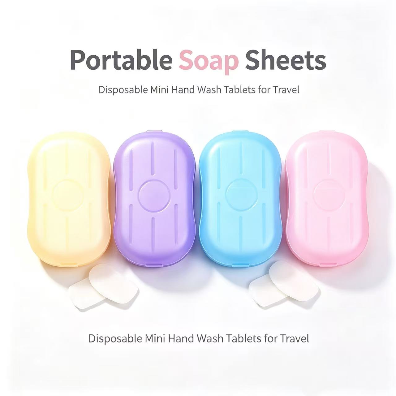 3pcs Portable Soap Paper Sheet - Biodegradable Soap Camp 评论和价格