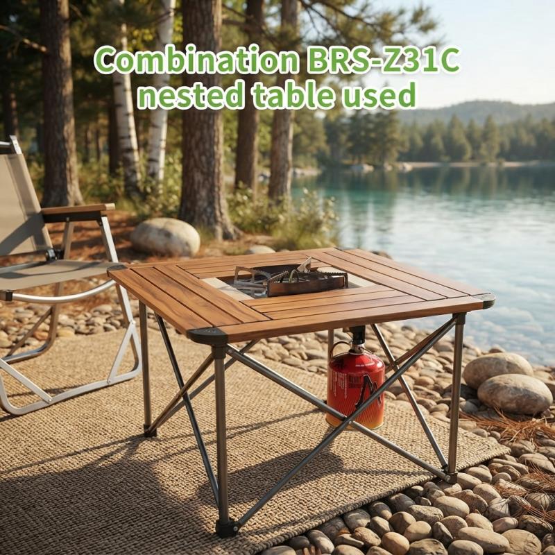 Portable 3-Burner 7000W Campin - Camping Cooking Table With Windshield 评论和价格