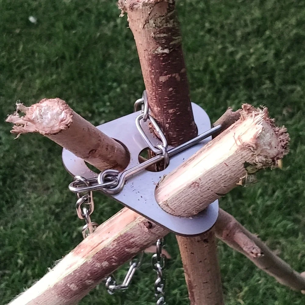 Stainless Steel Camping Tripod - Camping Cooking Roll 评论和价格