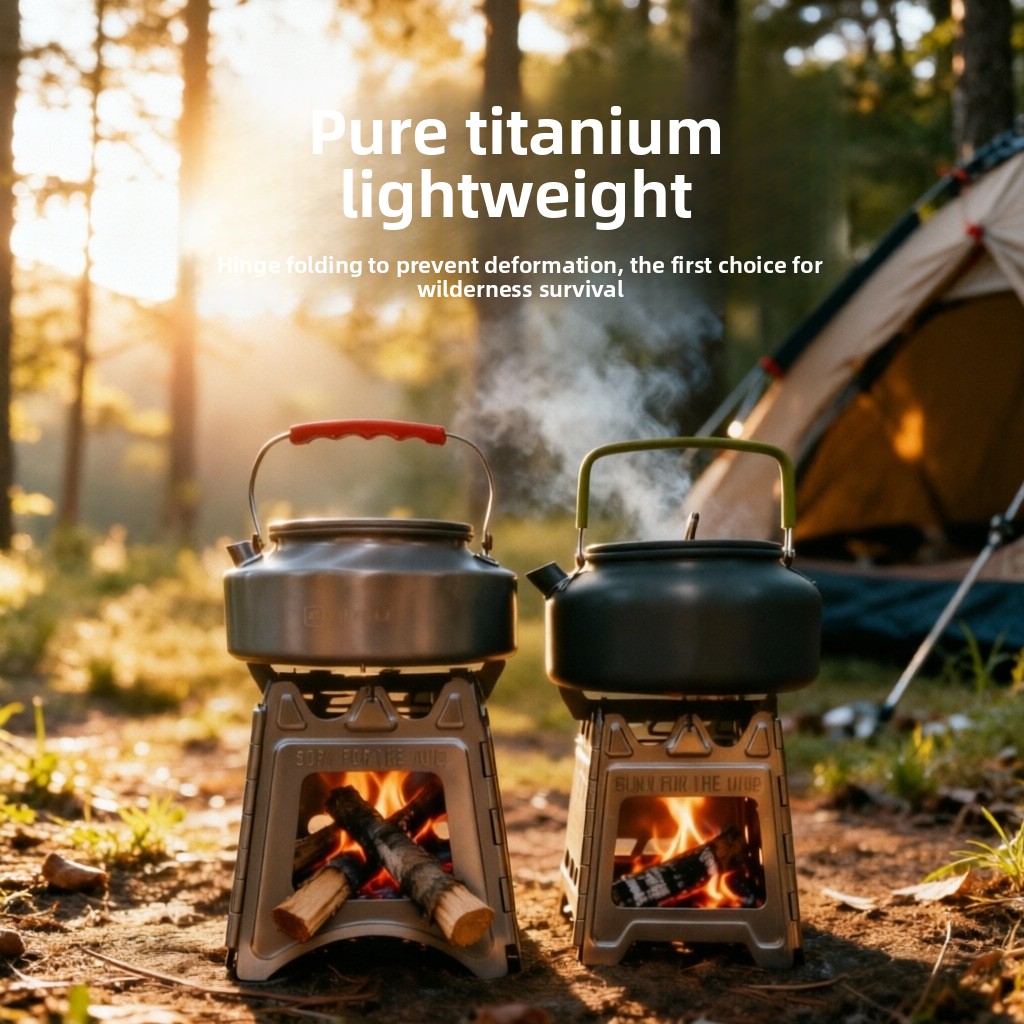 TiForge Compact Folding Titani - Camping Cooking Wood Stove 评论和价格