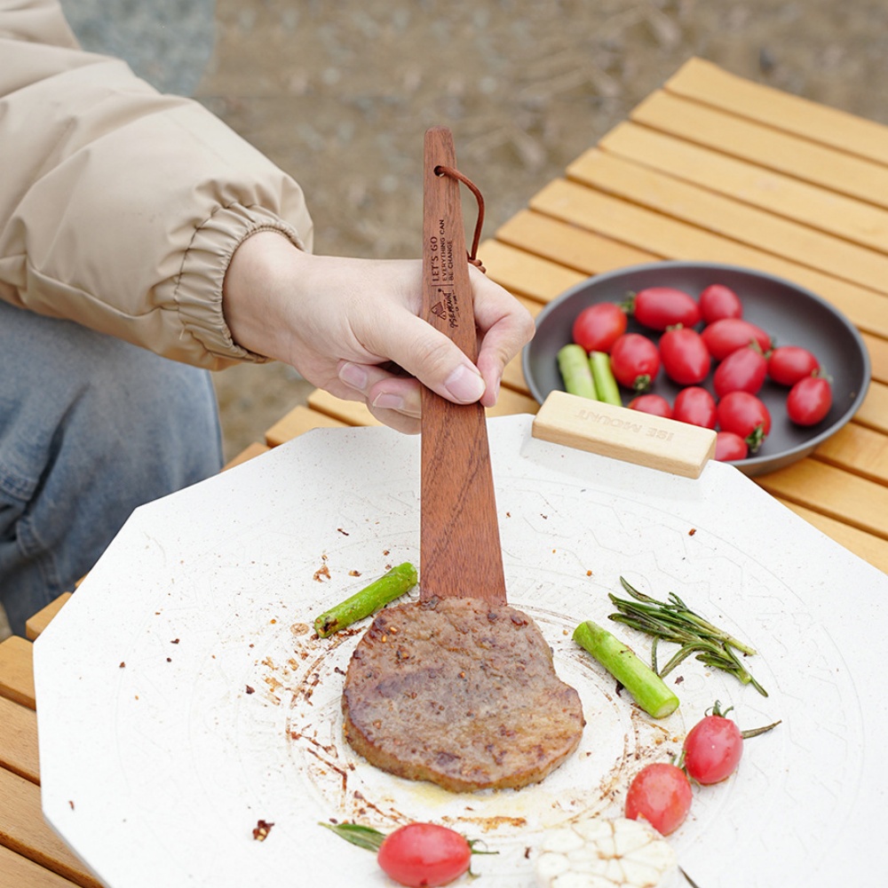 Outdoor Camping Wooden Spatula - Camping Cooking Roll 评论和价格