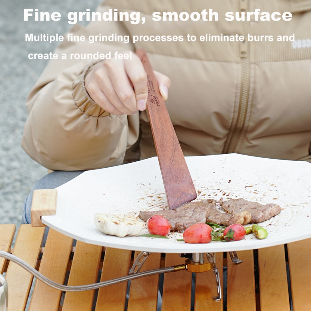 Outdoor Camping Wooden Spatula - Camping Cooking Roll 评论和价格