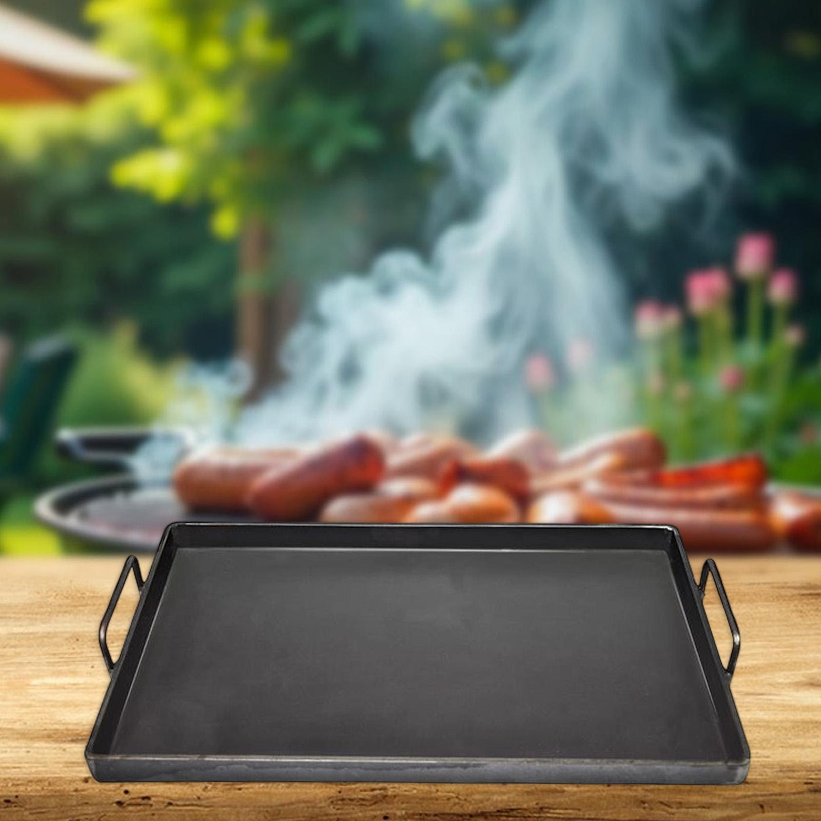 1 Pc Cast Iron Cooking Griddle - Camping Cooking Cast Iron 评论和价格