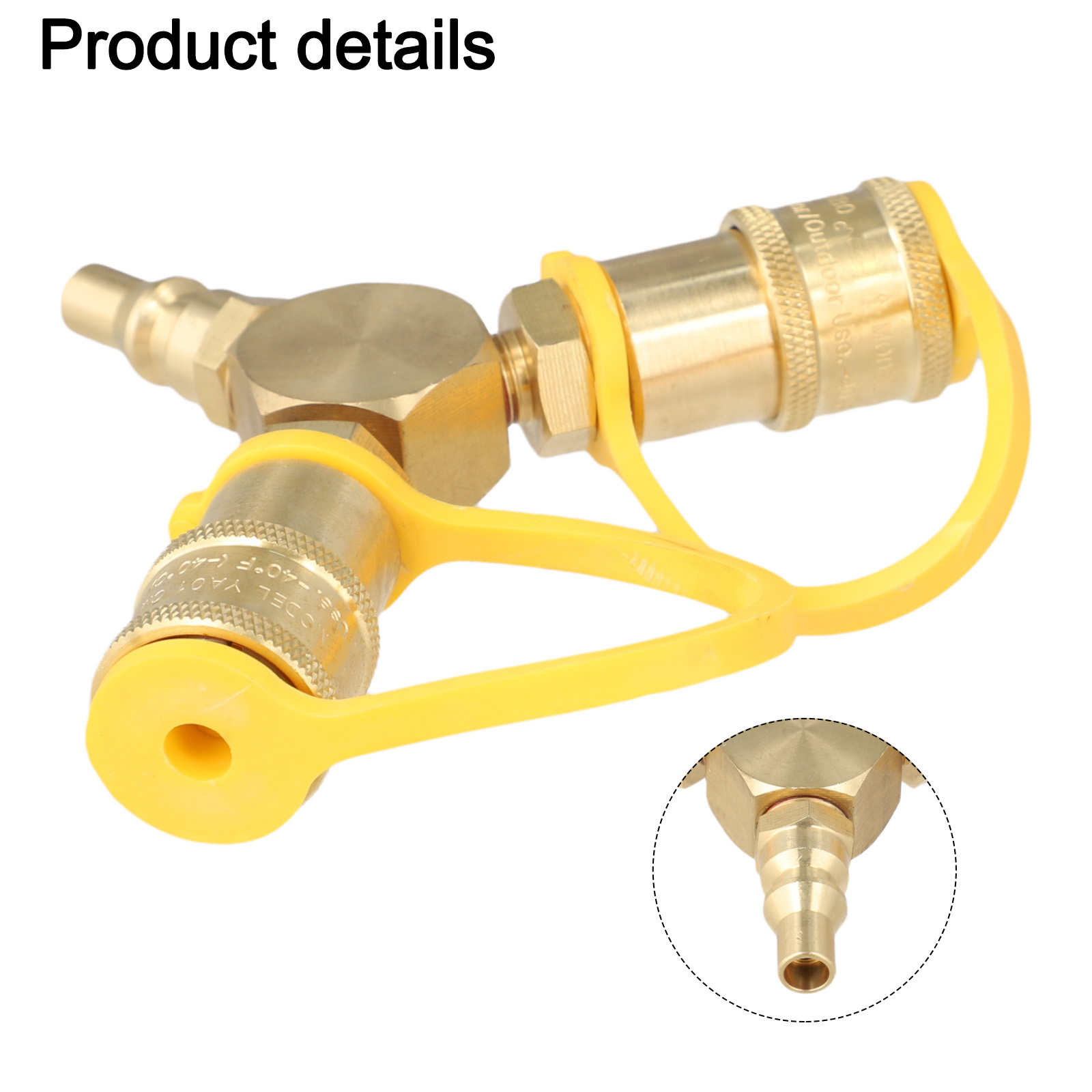 Brass 1/4 Inch Quick Connect Y - Camping Cooking Propane 评论和价格