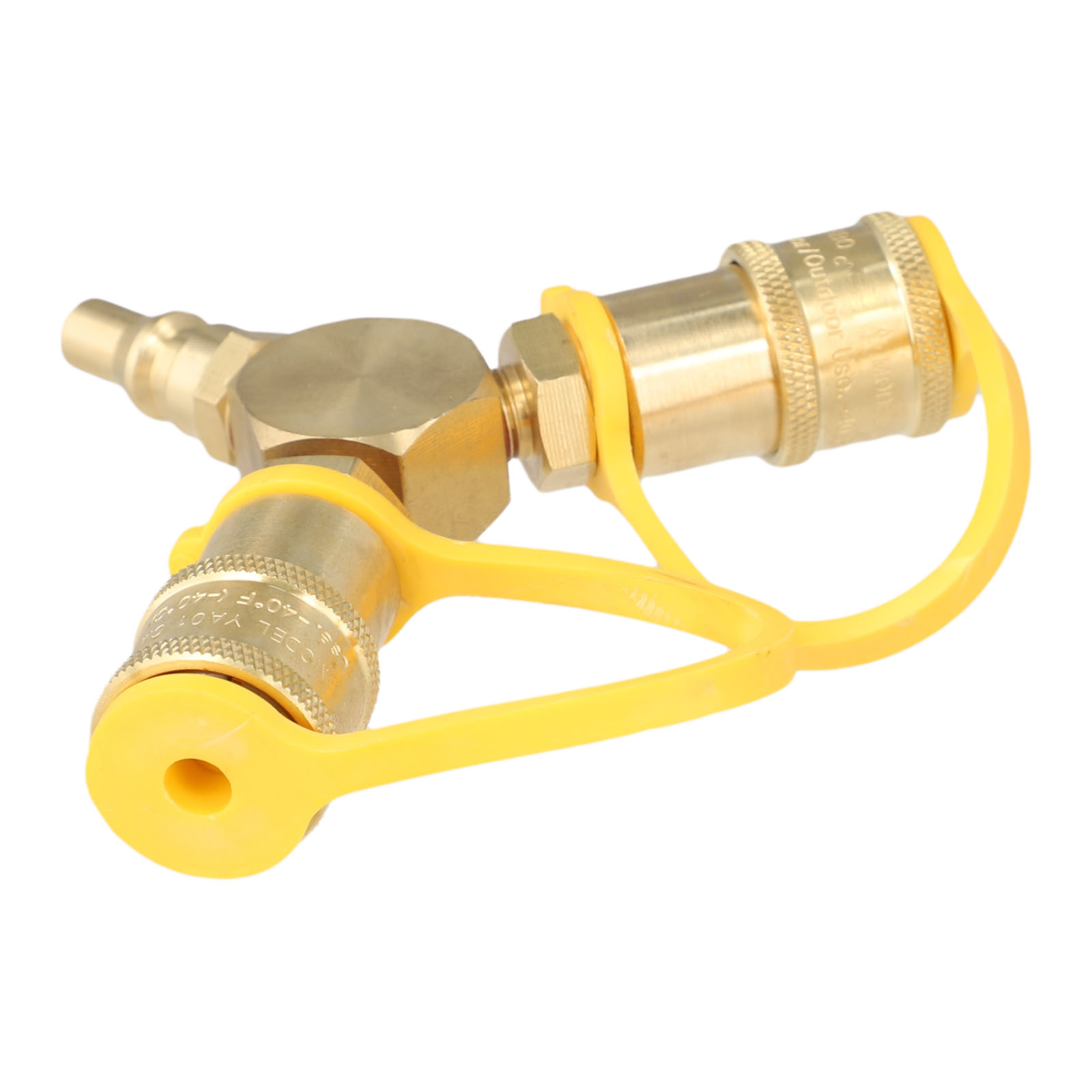 Brass 1/4 Inch Quick Connect Y - Camping Cooking Propane 评论和价格