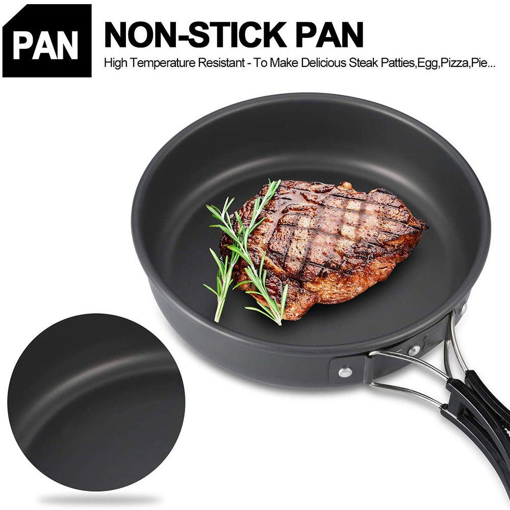 Outdoor Camping Cookware Set M - Camping Cooking Utilities 评论和价格