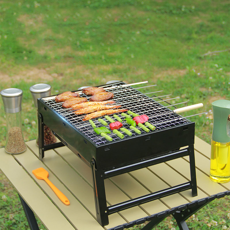 Mini Black Grill Stainless Ste - Camping Cooking Roll 评论和价格